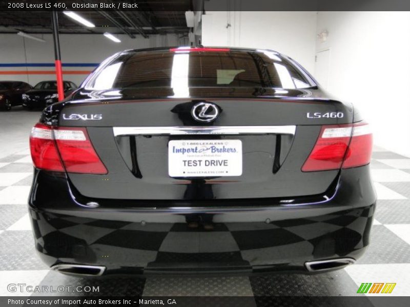 Obsidian Black / Black 2008 Lexus LS 460