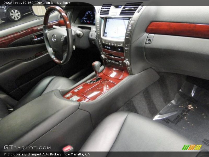 Obsidian Black / Black 2008 Lexus LS 460