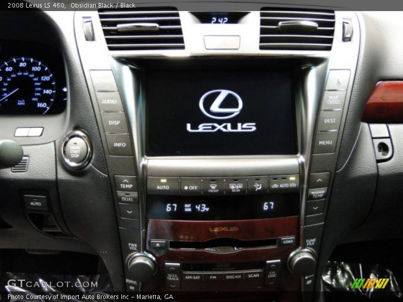 Obsidian Black / Black 2008 Lexus LS 460