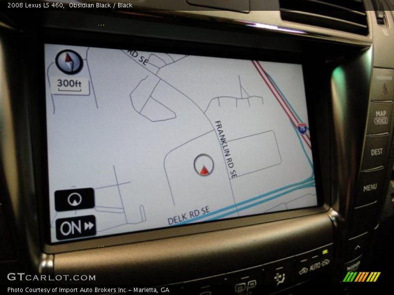 Obsidian Black / Black 2008 Lexus LS 460