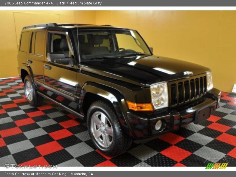 Black / Medium Slate Gray 2006 Jeep Commander 4x4