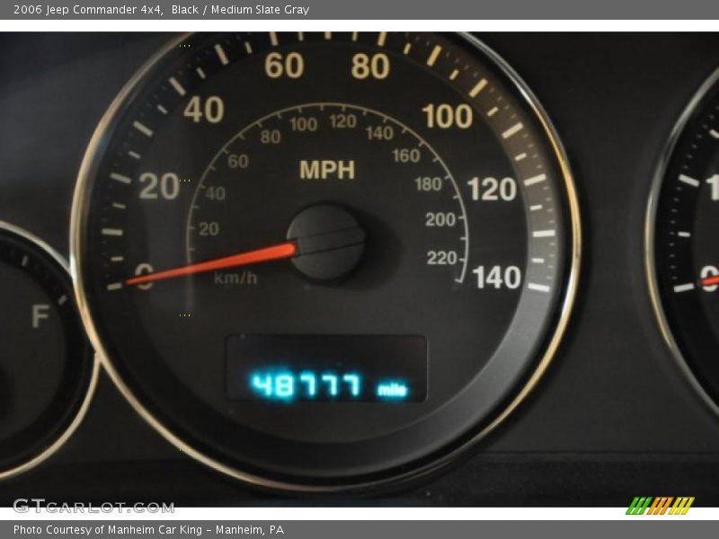 Black / Medium Slate Gray 2006 Jeep Commander 4x4