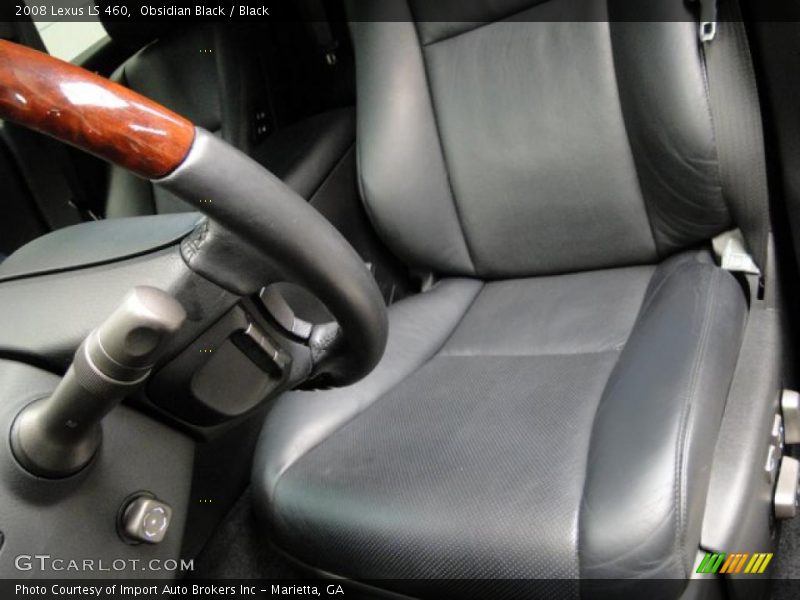 Obsidian Black / Black 2008 Lexus LS 460