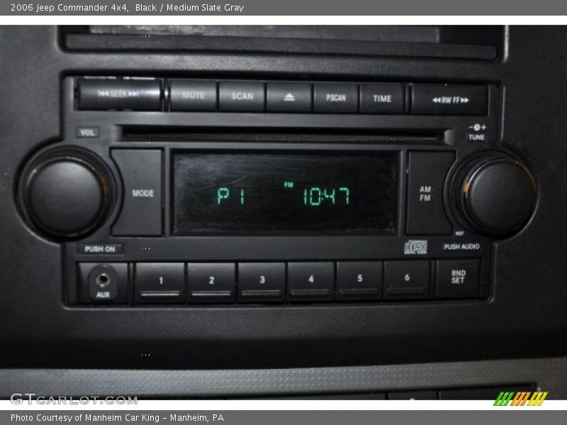 Black / Medium Slate Gray 2006 Jeep Commander 4x4