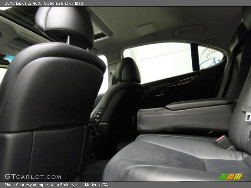 Obsidian Black / Black 2008 Lexus LS 460