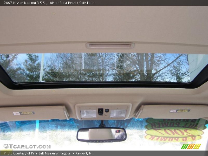 Winter Frost Pearl / Cafe Latte 2007 Nissan Maxima 3.5 SL
