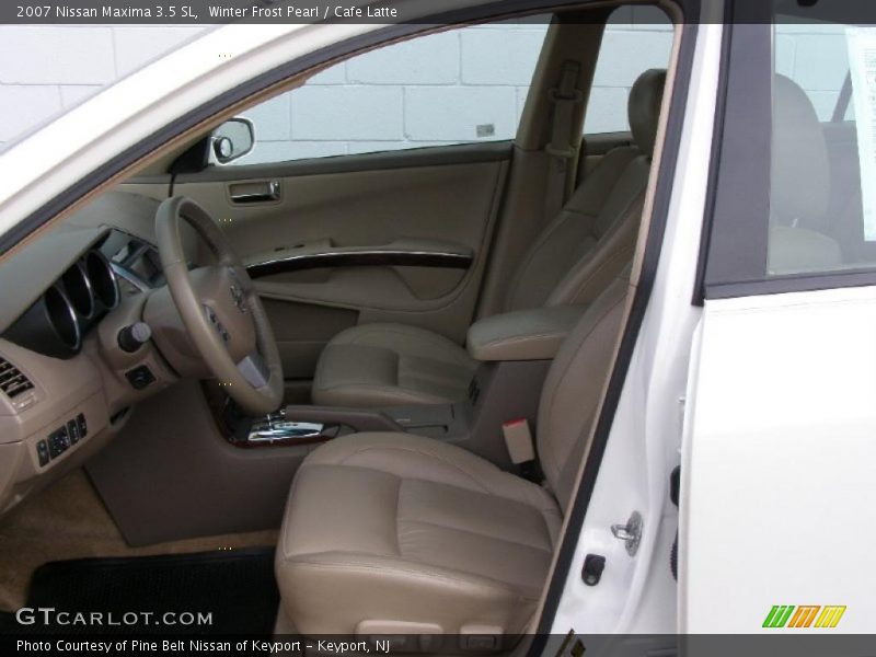 Winter Frost Pearl / Cafe Latte 2007 Nissan Maxima 3.5 SL
