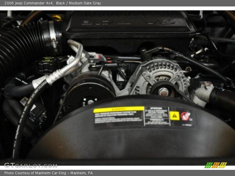 Black / Medium Slate Gray 2006 Jeep Commander 4x4