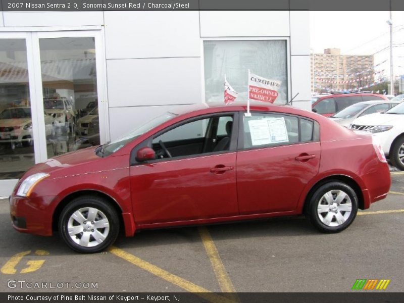 Sonoma Sunset Red / Charcoal/Steel 2007 Nissan Sentra 2.0