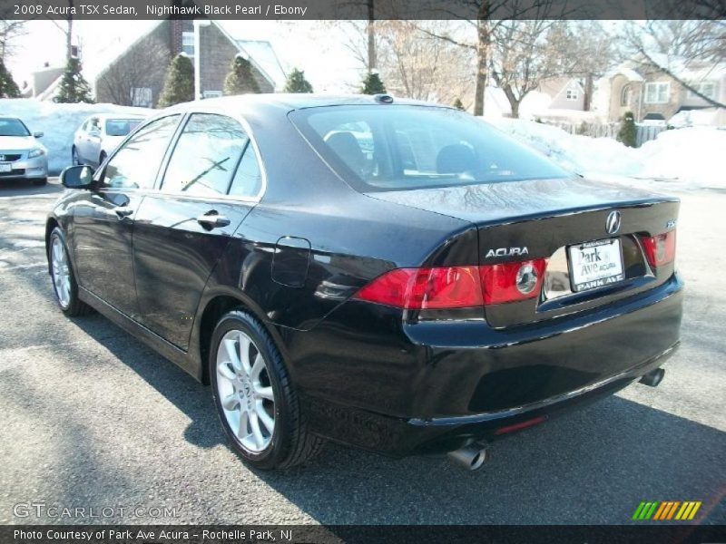 Nighthawk Black Pearl / Ebony 2008 Acura TSX Sedan
