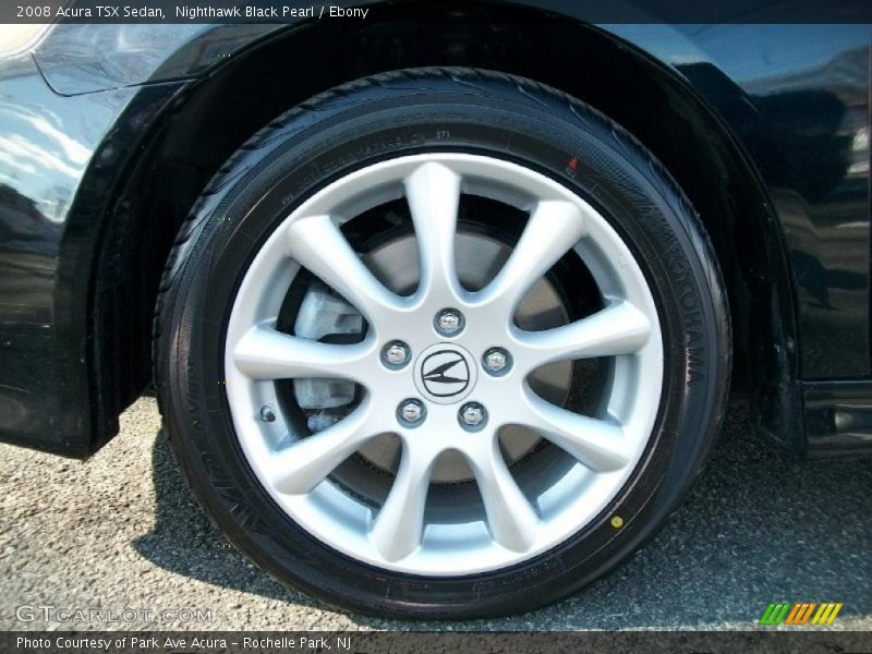 Nighthawk Black Pearl / Ebony 2008 Acura TSX Sedan