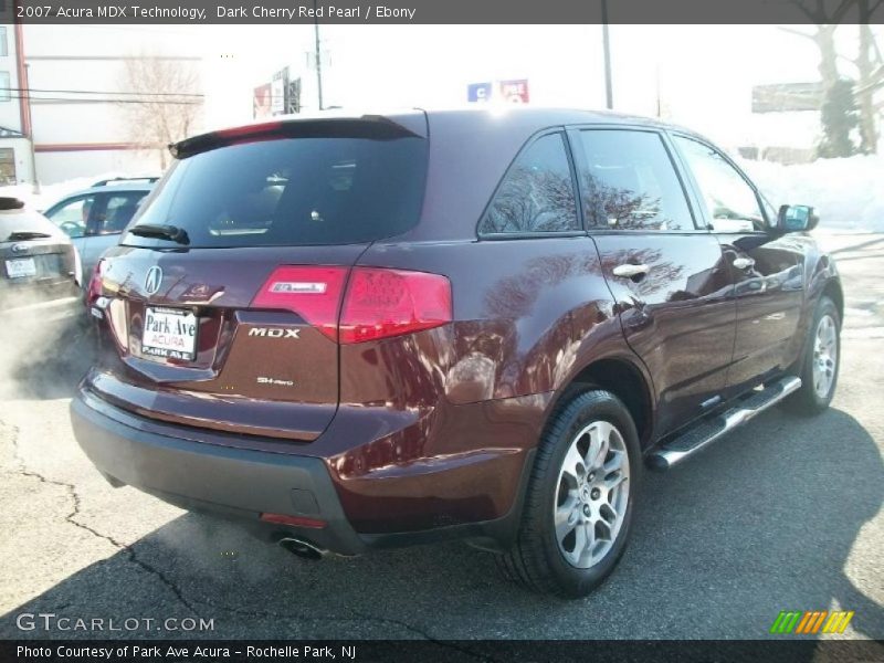 Dark Cherry Red Pearl / Ebony 2007 Acura MDX Technology