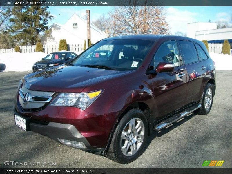 Dark Cherry Red Pearl / Ebony 2007 Acura MDX Technology