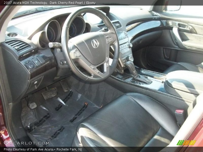 Dark Cherry Red Pearl / Ebony 2007 Acura MDX Technology