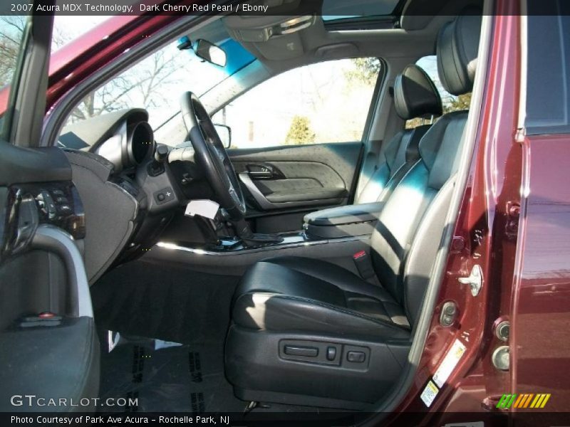 Dark Cherry Red Pearl / Ebony 2007 Acura MDX Technology