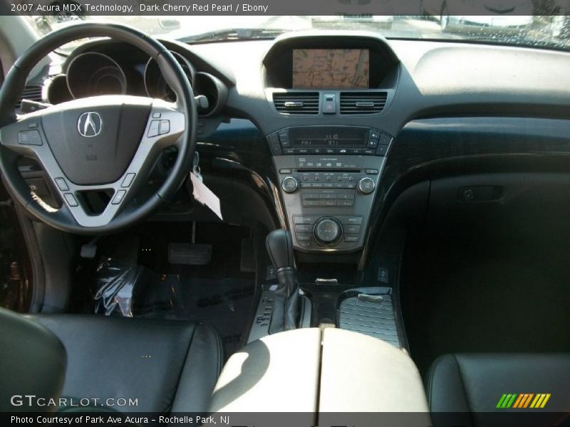 Dark Cherry Red Pearl / Ebony 2007 Acura MDX Technology