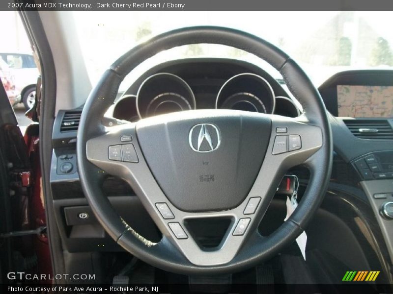 Dark Cherry Red Pearl / Ebony 2007 Acura MDX Technology
