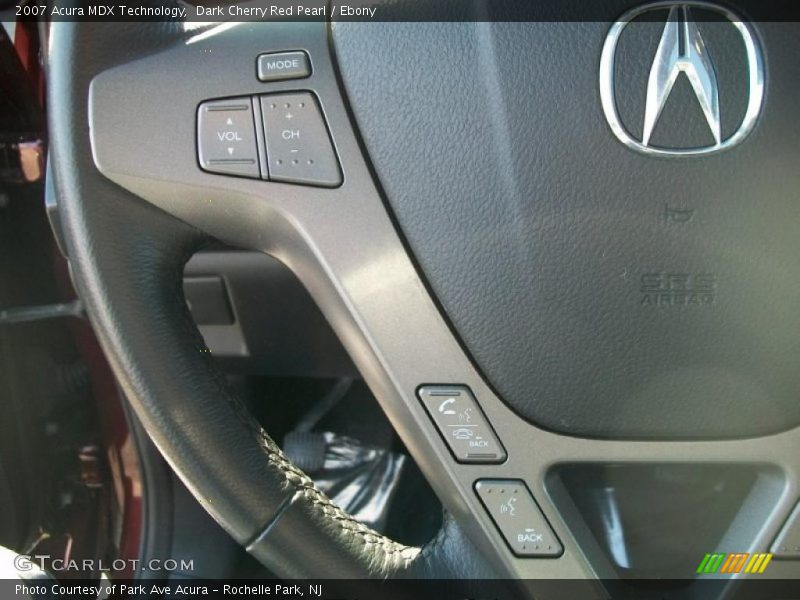 Dark Cherry Red Pearl / Ebony 2007 Acura MDX Technology