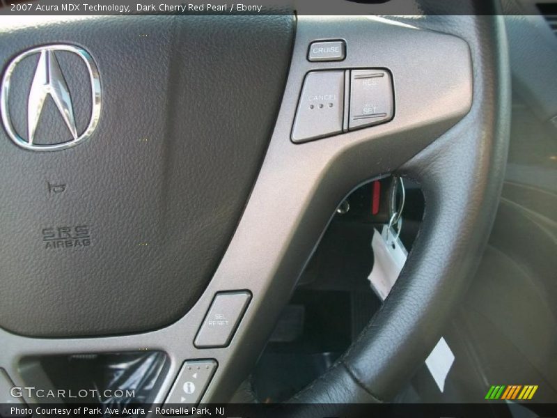 Dark Cherry Red Pearl / Ebony 2007 Acura MDX Technology
