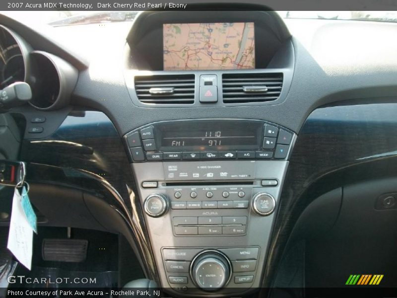 Dark Cherry Red Pearl / Ebony 2007 Acura MDX Technology