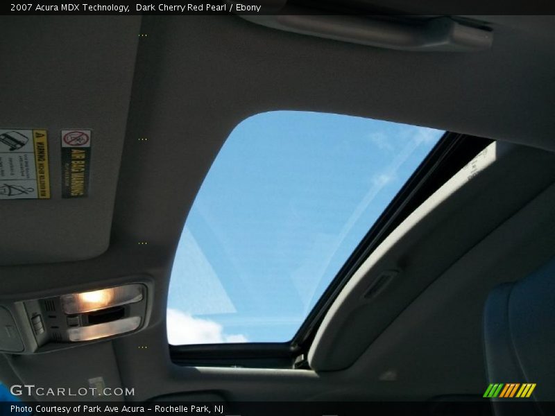 Dark Cherry Red Pearl / Ebony 2007 Acura MDX Technology