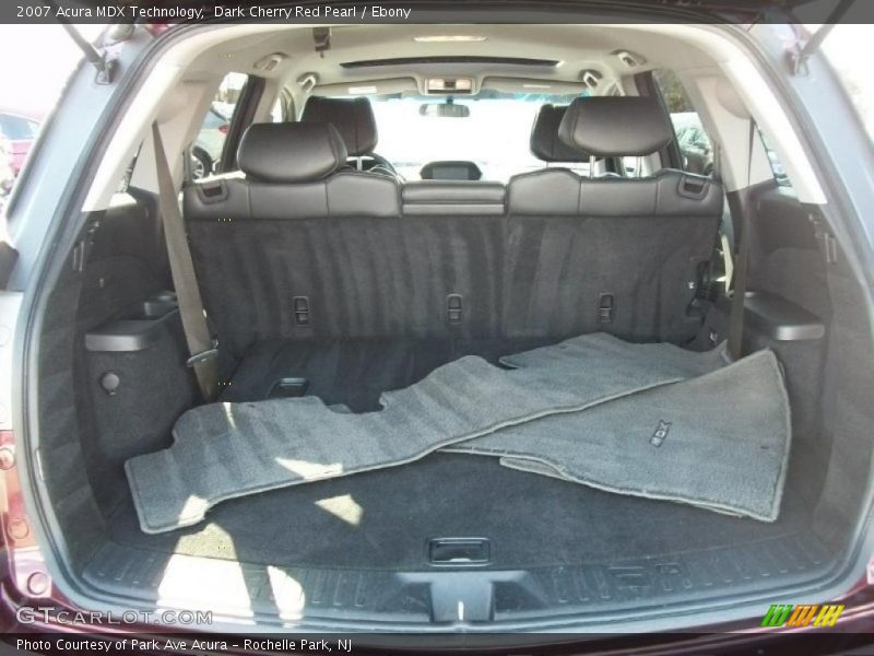 Dark Cherry Red Pearl / Ebony 2007 Acura MDX Technology