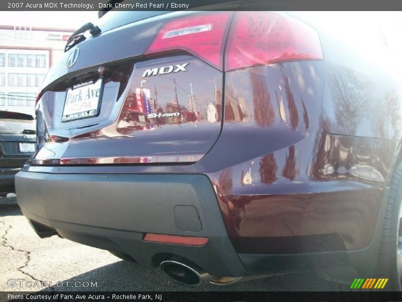 Dark Cherry Red Pearl / Ebony 2007 Acura MDX Technology