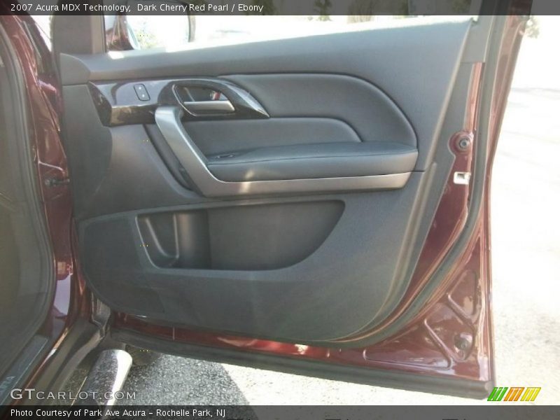 Dark Cherry Red Pearl / Ebony 2007 Acura MDX Technology