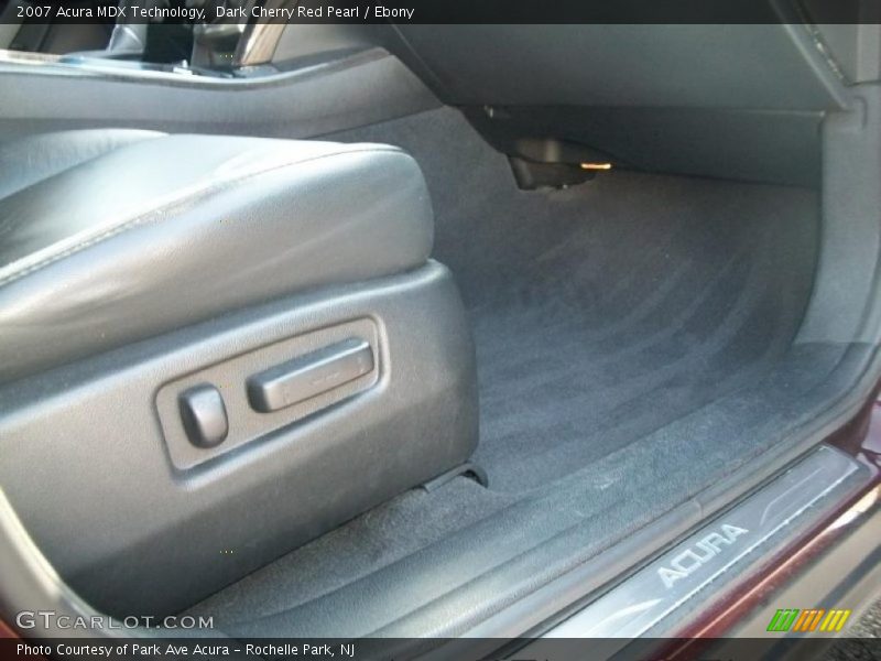 Dark Cherry Red Pearl / Ebony 2007 Acura MDX Technology