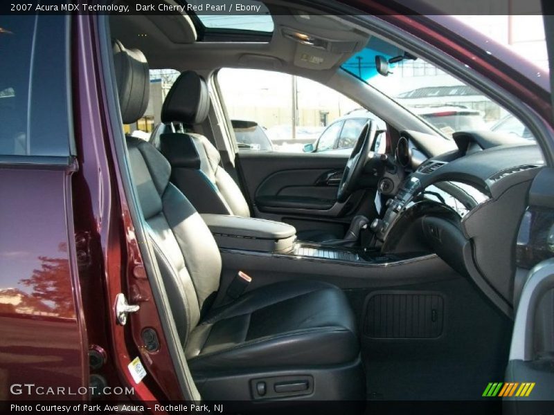Dark Cherry Red Pearl / Ebony 2007 Acura MDX Technology