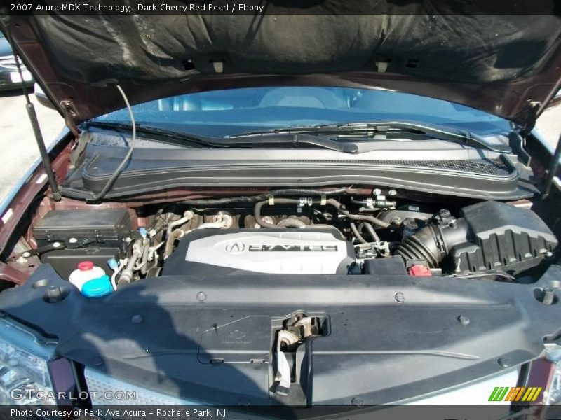 Dark Cherry Red Pearl / Ebony 2007 Acura MDX Technology