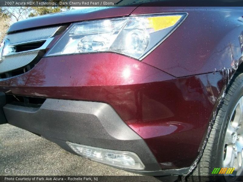 Dark Cherry Red Pearl / Ebony 2007 Acura MDX Technology