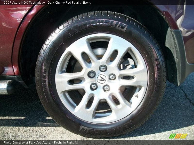 Dark Cherry Red Pearl / Ebony 2007 Acura MDX Technology