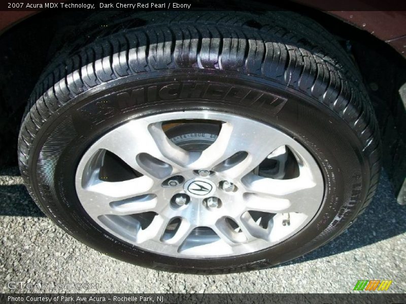 Dark Cherry Red Pearl / Ebony 2007 Acura MDX Technology