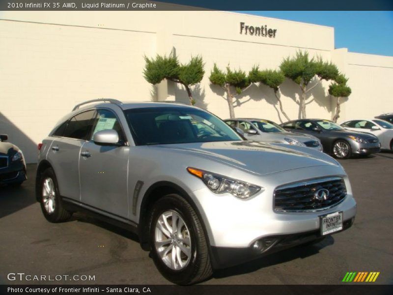 Liquid Platinum / Graphite 2010 Infiniti FX 35 AWD