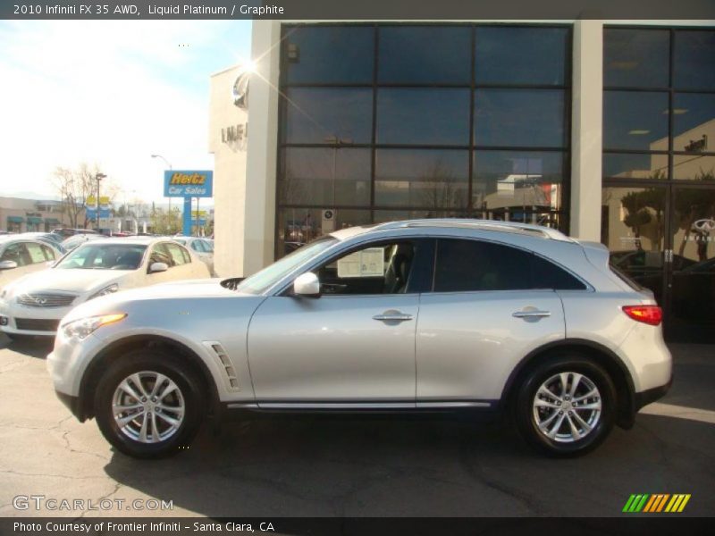 Liquid Platinum / Graphite 2010 Infiniti FX 35 AWD