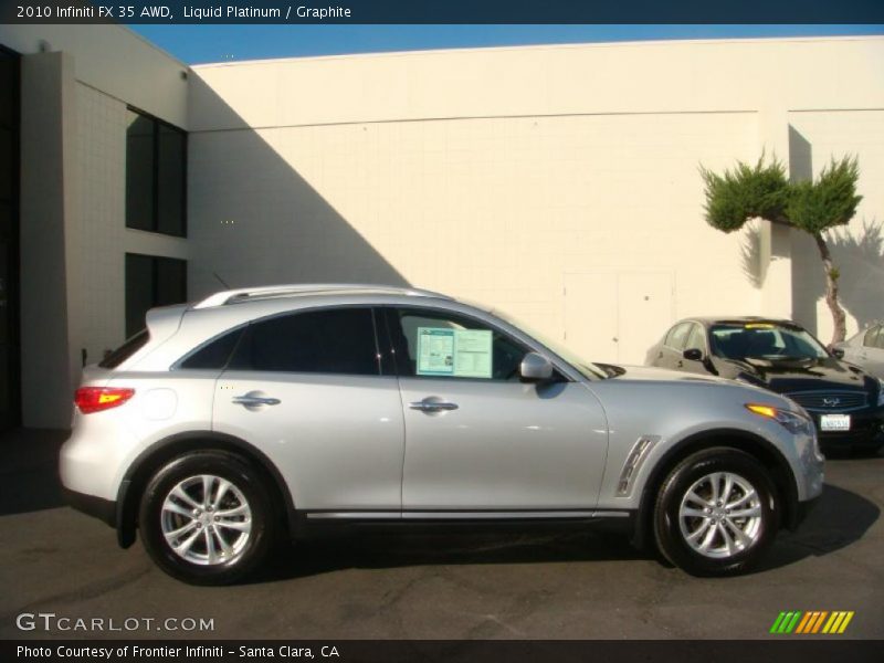 Liquid Platinum / Graphite 2010 Infiniti FX 35 AWD
