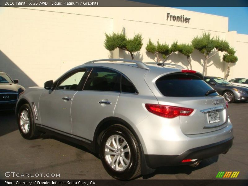 Liquid Platinum / Graphite 2010 Infiniti FX 35 AWD