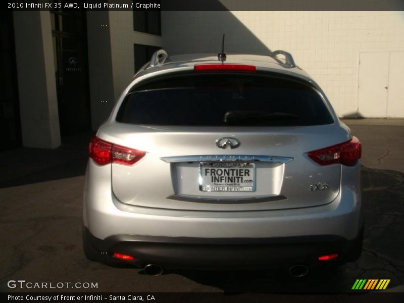 Liquid Platinum / Graphite 2010 Infiniti FX 35 AWD
