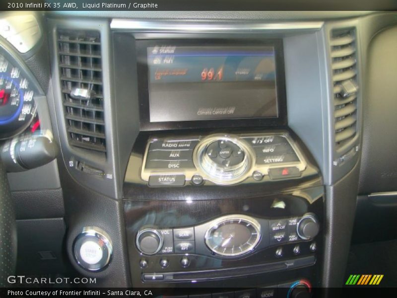 Liquid Platinum / Graphite 2010 Infiniti FX 35 AWD