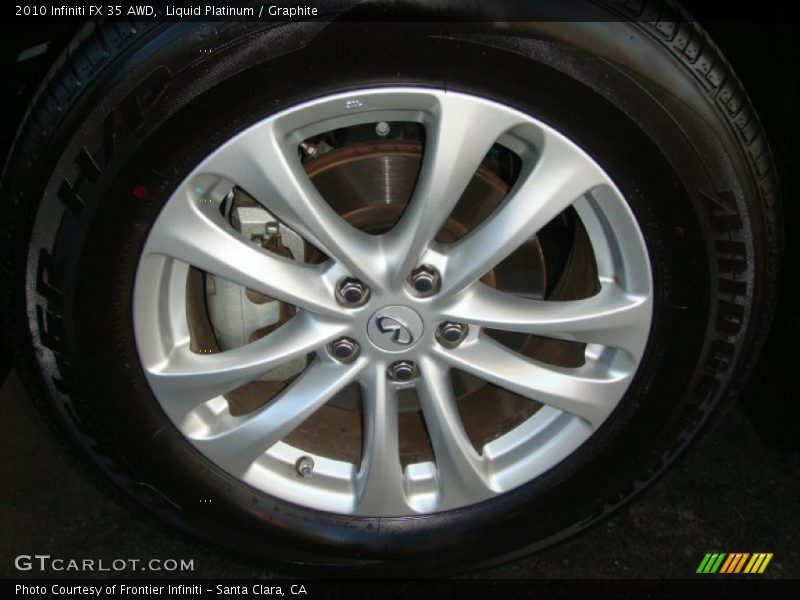 Liquid Platinum / Graphite 2010 Infiniti FX 35 AWD