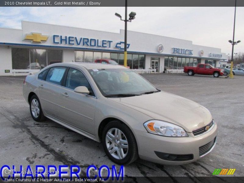 Gold Mist Metallic / Ebony 2010 Chevrolet Impala LT