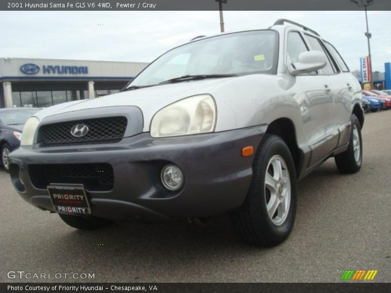 Pewter / Gray 2001 Hyundai Santa Fe GLS V6 4WD