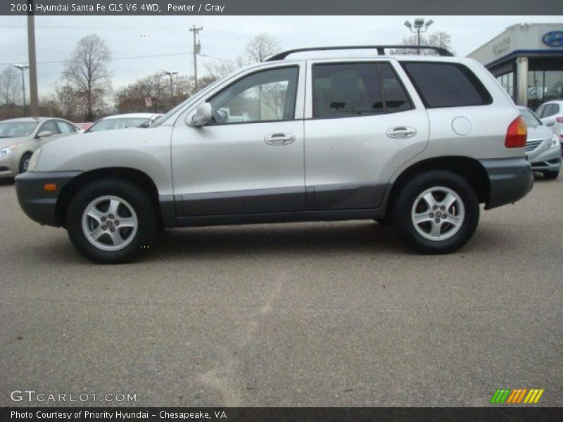 Pewter / Gray 2001 Hyundai Santa Fe GLS V6 4WD