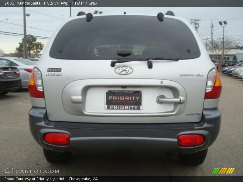 Pewter / Gray 2001 Hyundai Santa Fe GLS V6 4WD