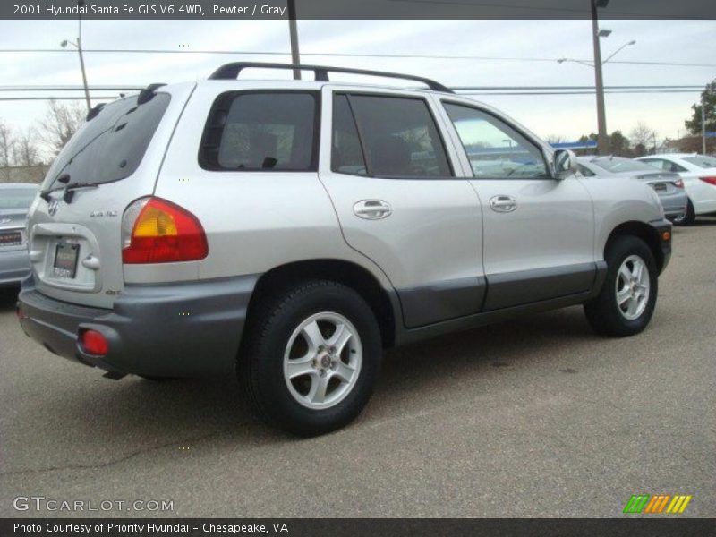 Pewter / Gray 2001 Hyundai Santa Fe GLS V6 4WD