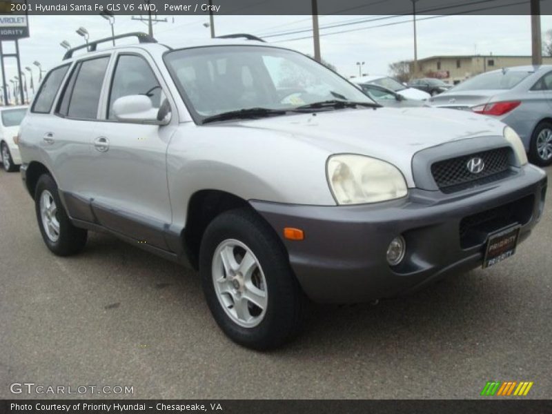 Pewter / Gray 2001 Hyundai Santa Fe GLS V6 4WD