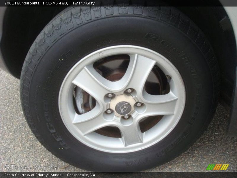 Pewter / Gray 2001 Hyundai Santa Fe GLS V6 4WD