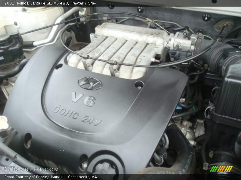  2001 Santa Fe GLS V6 4WD Engine - 2.7 Liter DOHC 24-Valve V6
