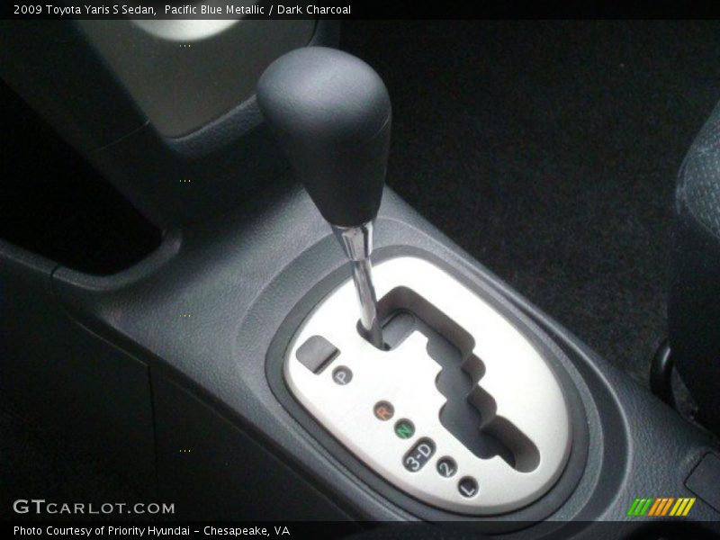 Pacific Blue Metallic / Dark Charcoal 2009 Toyota Yaris S Sedan